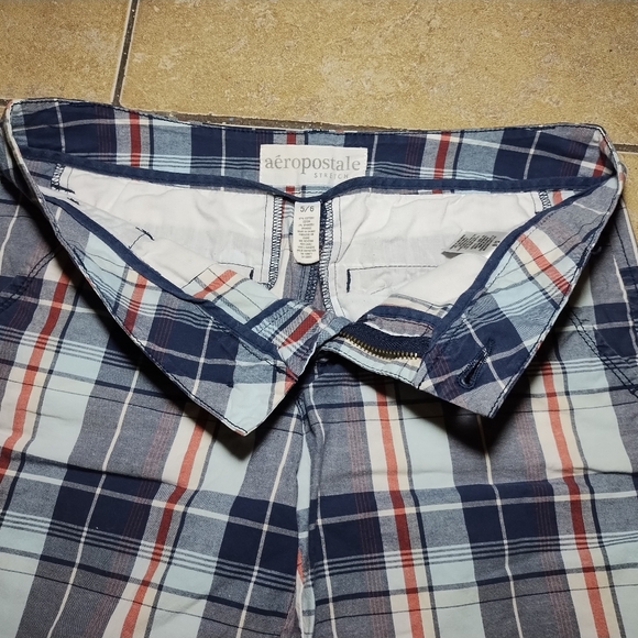 Aeropostale Plaid Bermuda Shorts Size 5/6 - Picture 5 of 9